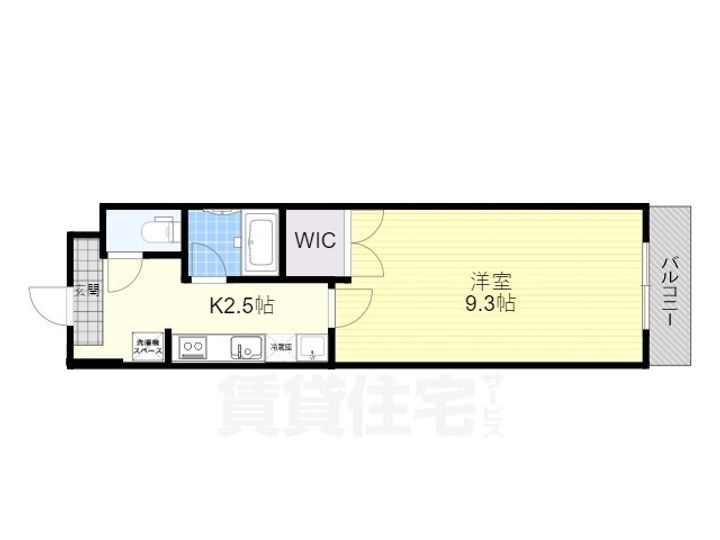 滋賀県草津市野路東4丁目の賃貸マンションの間取り