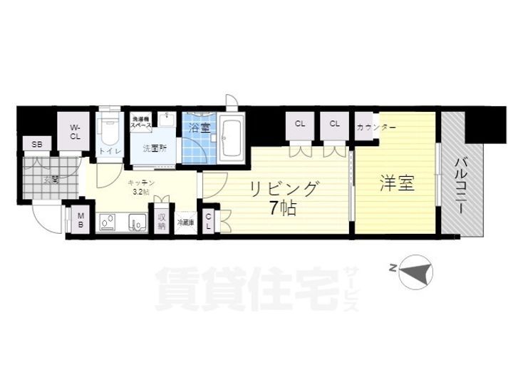 Gate Court Higashimikuniの間取り