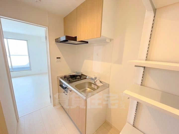 大阪府羽曳野市南恵我之荘7丁目の賃貸アパートのキッチン