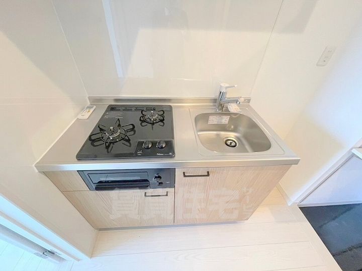 大阪府羽曳野市南恵我之荘7丁目の賃貸アパートのキッチン