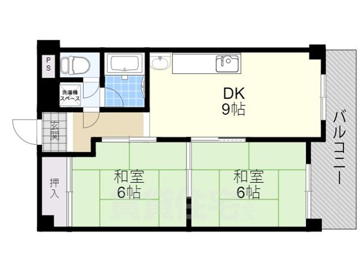 ハイツ北之防の間取り