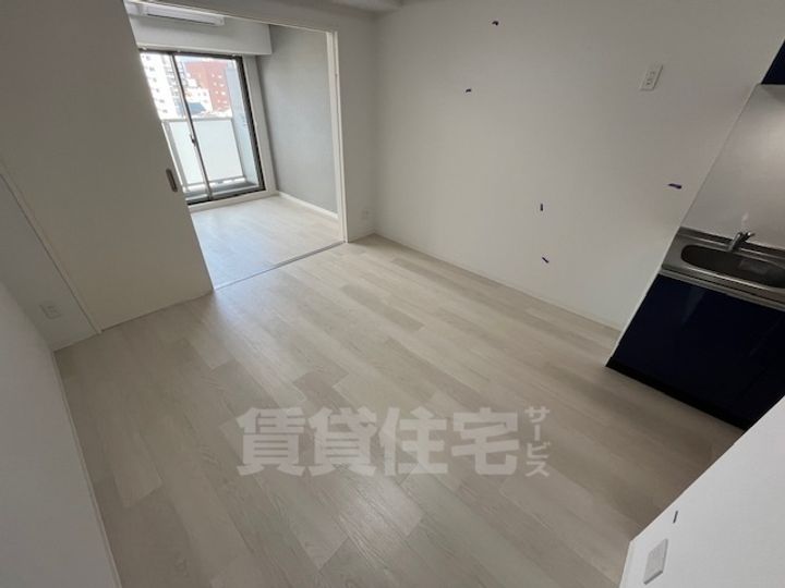 大阪府堺市堺区甲斐町東4丁の賃貸マンションの居間