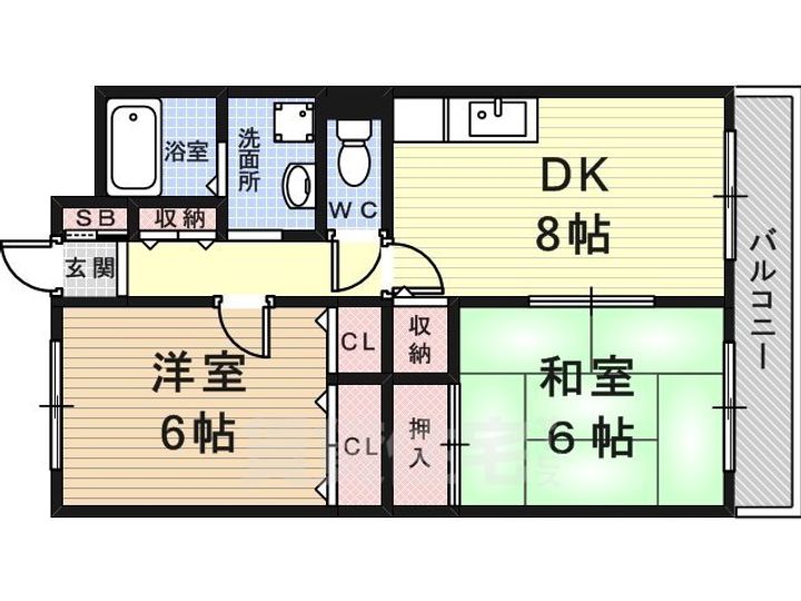 シャルムKの間取り
