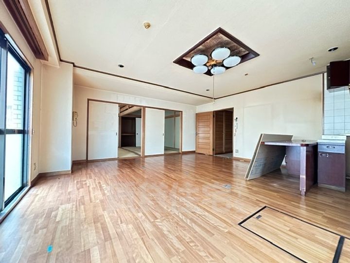 大阪府大阪市住吉区我孫子東2丁目の賃貸マンションの居間