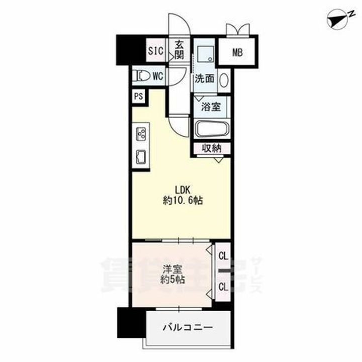 ザ・シンフォニア新栄の間取り