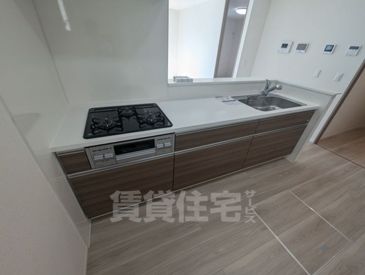 大阪府茨木市水尾1丁目の賃貸アパートのキッチン