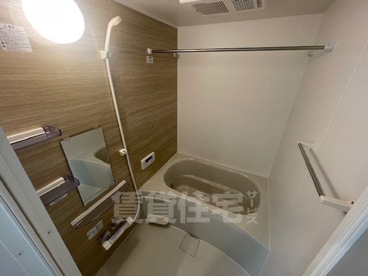 大阪府堺市堺区北庄町1丁の賃貸アパートの風呂