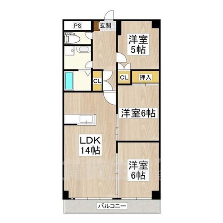 サウスビンの間取り