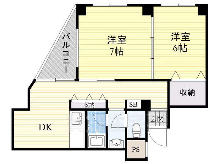 エフシャイン山下の間取り