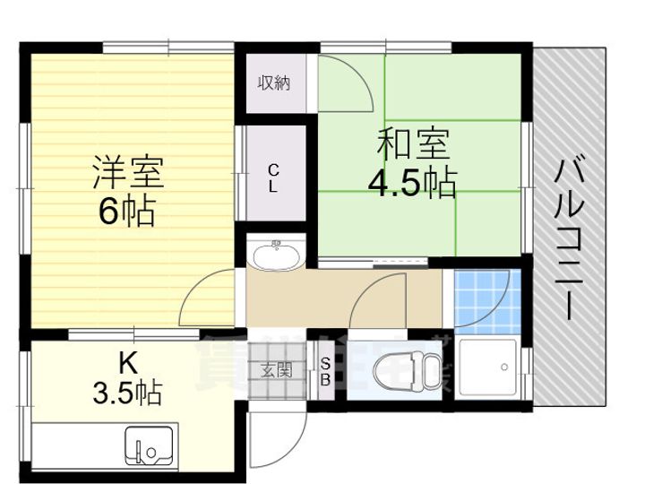 中野マンションの間取り