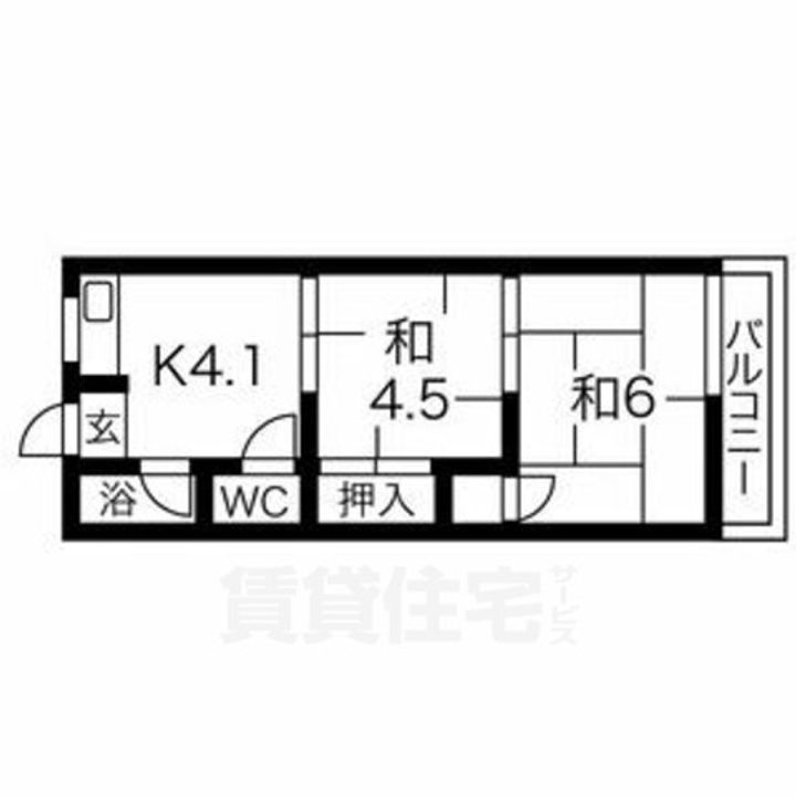 コーポ美芳の間取り
