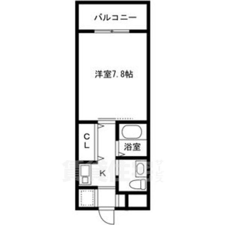愛知県名古屋市緑区鳴海町字白山の賃貸マンションの間取り
