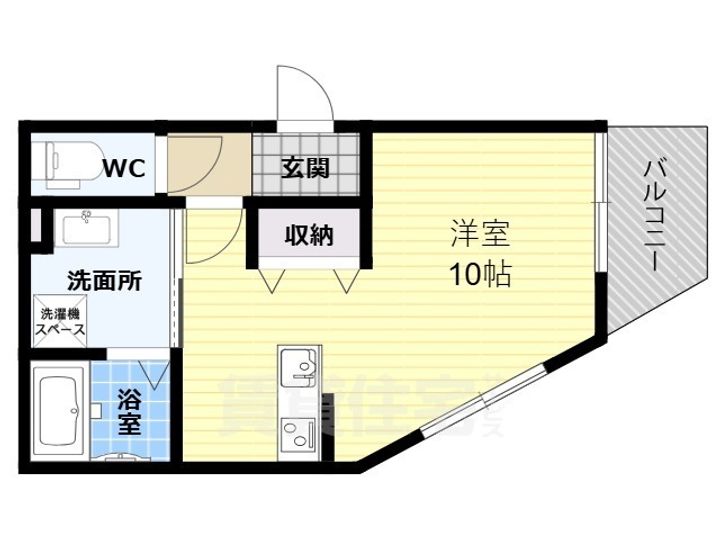 大阪府八尾市植松町4丁目の賃貸アパートの間取り