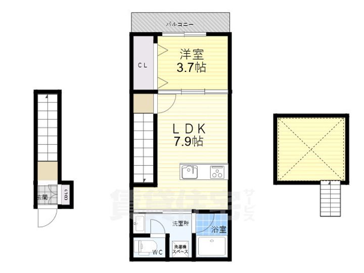 COSMO WAKAEMINAMIの間取り