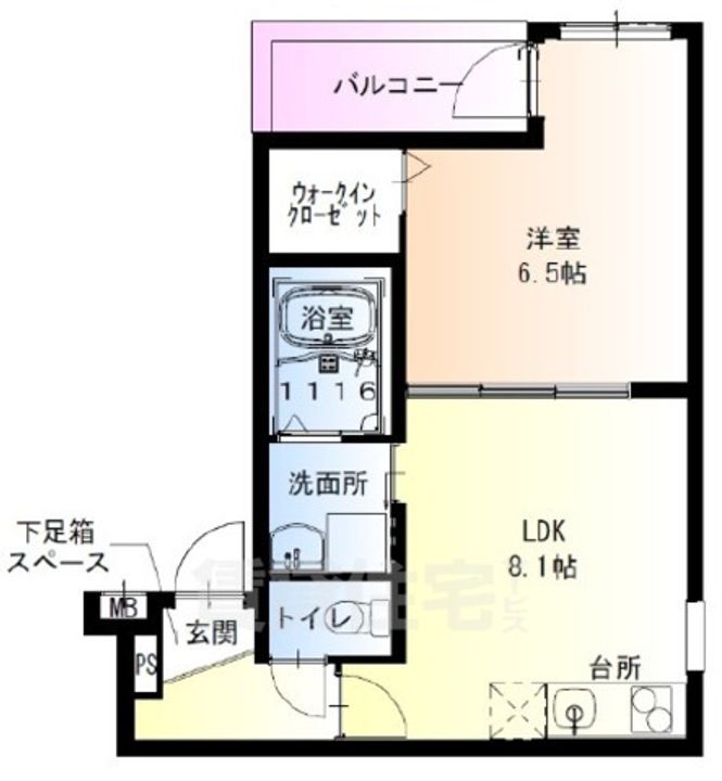 フジパレス西宮春風公園2番館の間取り