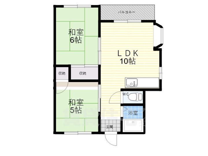 東山マンションの間取り