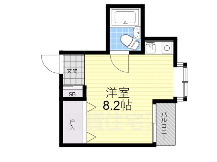 大阪府豊中市庄内幸町3丁目の賃貸マンションの間取り