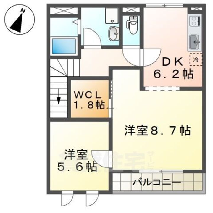 プラージュ鳴尾の間取り