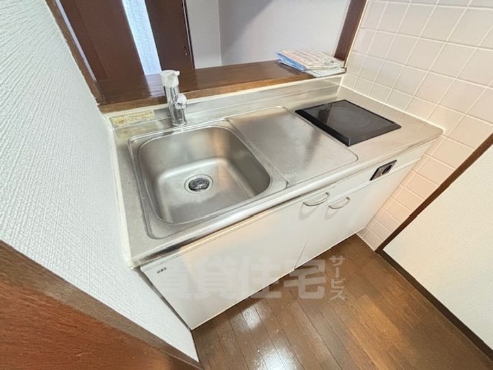 大阪府大阪市住吉区山之内4丁目の賃貸マンションのキッチン