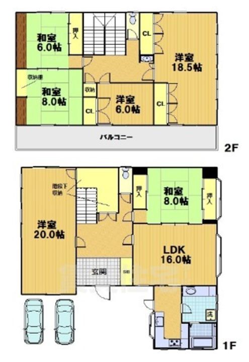 京都府京都市南区東九条西明田町(一戸建)の賃貸物件の間取り