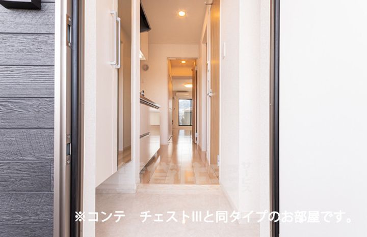 コーポハピネス白砂の玄関