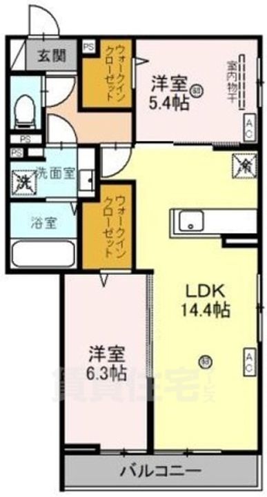 アグレアーブル立花の間取り