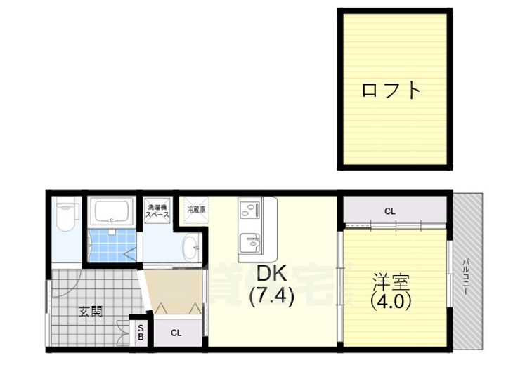 モデルノ大手町の間取り