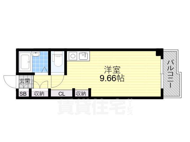 大阪府茨木市南春日丘1丁目の賃貸マンションの間取り