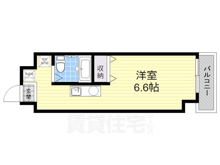 大阪府豊中市柴原町3丁目の賃貸マンションの間取り