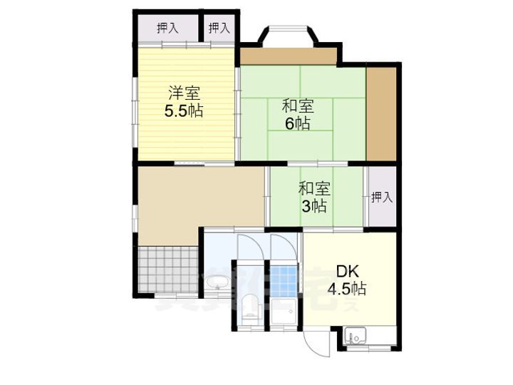 奈良県奈良市高畑町(一戸建)の賃貸物件の間取り