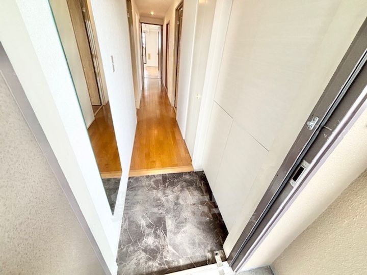 大阪府茨木市東太田3丁目の賃貸マンションの玄関