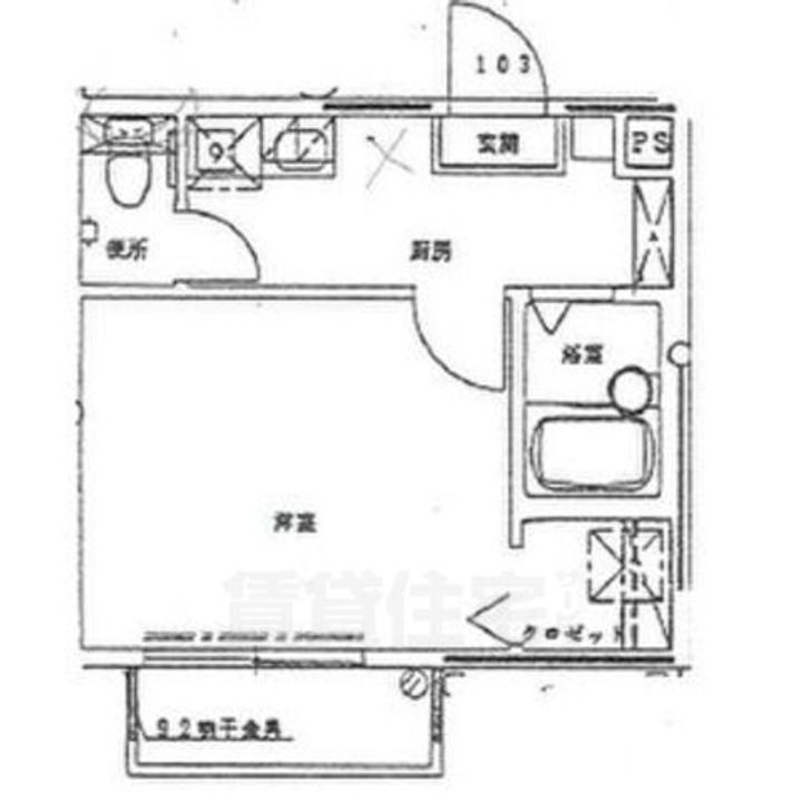 クレアコート東山 B棟の間取り