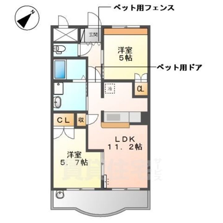 ファビュラスの間取り