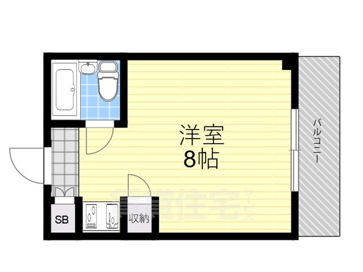大阪府大阪市都島区片町2丁目の賃貸マンションの間取り