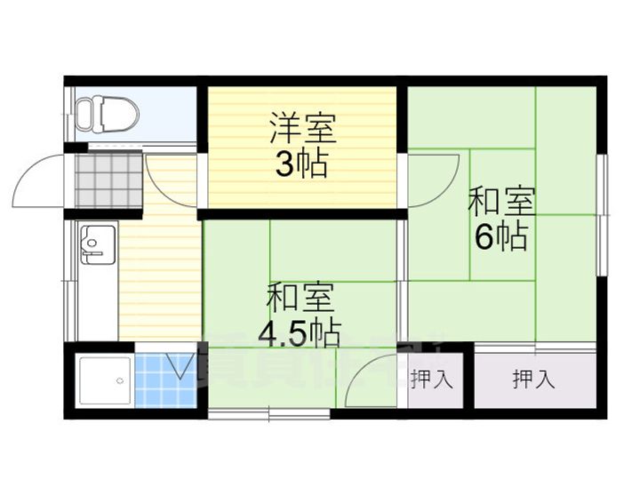 平和荘の間取り