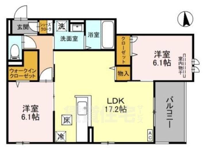 カリーノディモーラの間取り
