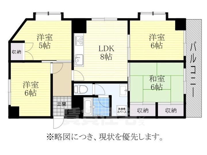 愛知県名古屋市瑞穂区妙音通3丁目の賃貸マンションの間取り
