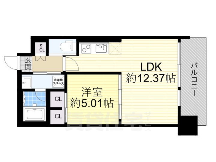 プレジオ三国EUROの間取り