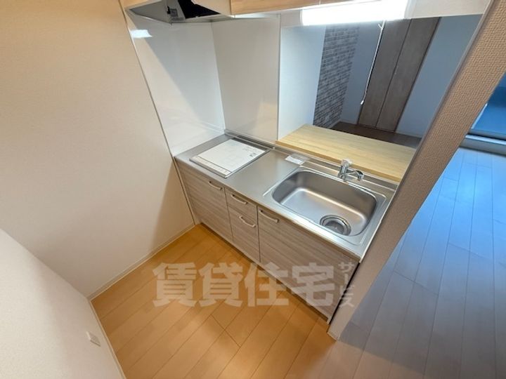大阪府大阪狭山市池尻中1丁目の賃貸アパートのキッチン