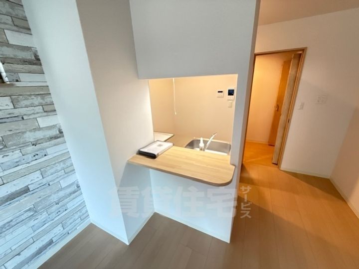 大阪府大阪狭山市池尻中1丁目の賃貸アパートのキッチン