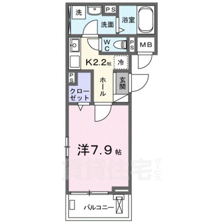 プラザ九源3の間取り