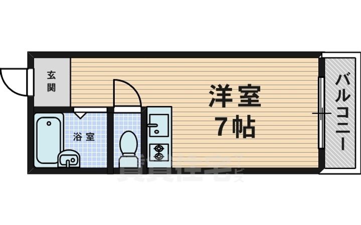 大阪府豊中市螢池南町1丁目の賃貸マンションの間取り