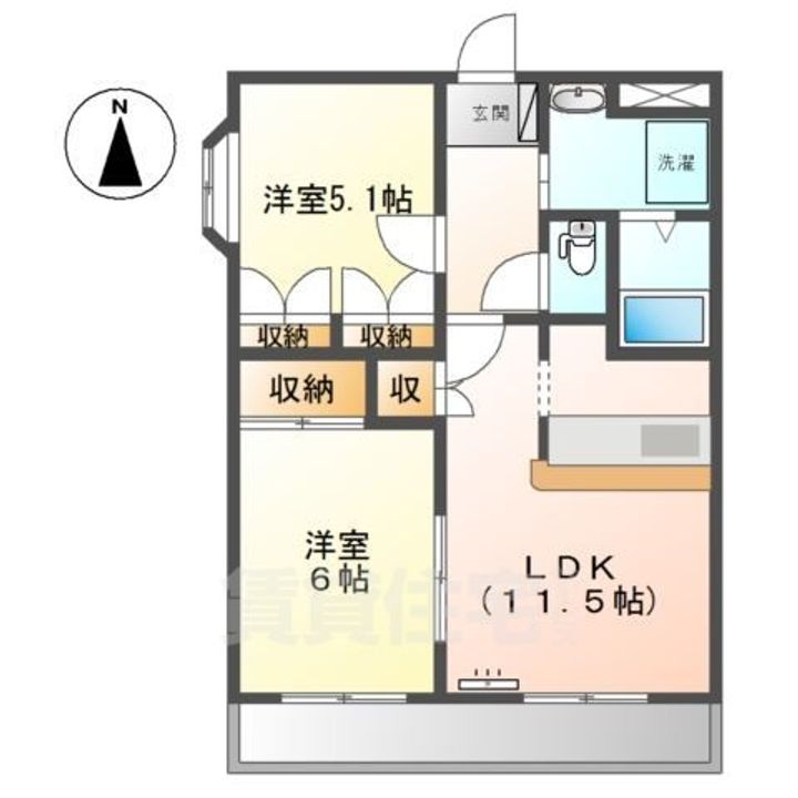 コンフォールメゾンの間取り