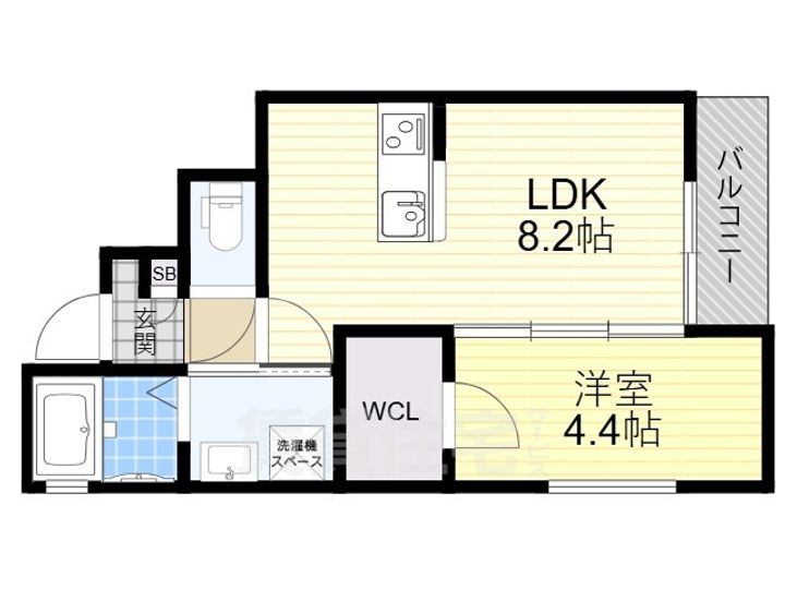 Gracias Court豊野町の間取り