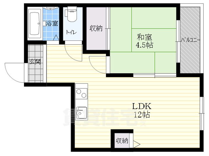 パル恵我之荘の間取り