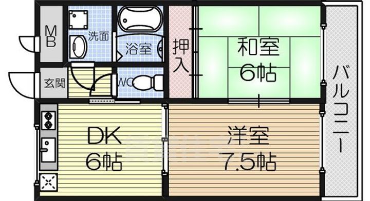 アネックス泉ヶ丘201の間取り