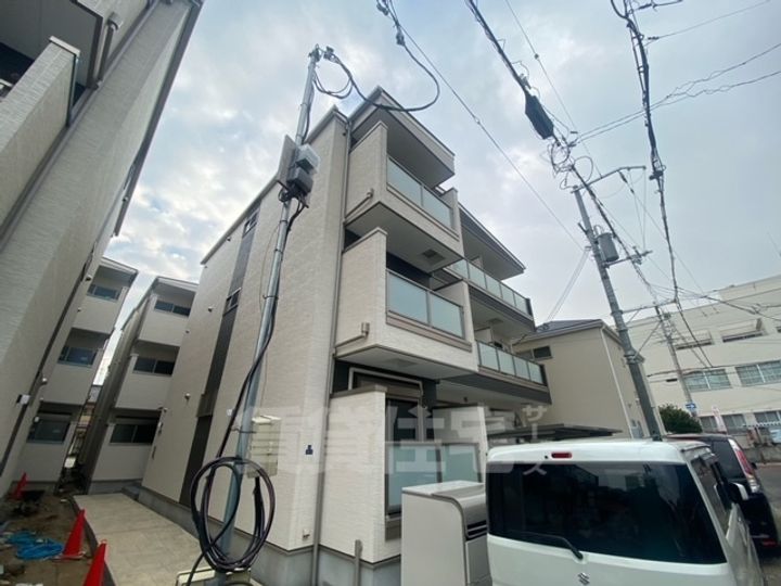 大阪府大阪市東住吉区矢田3丁目の賃貸アパートの外観