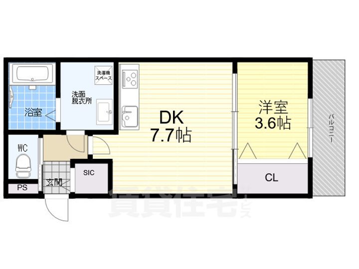兵庫県西宮市門戸荘の賃貸アパートの間取り