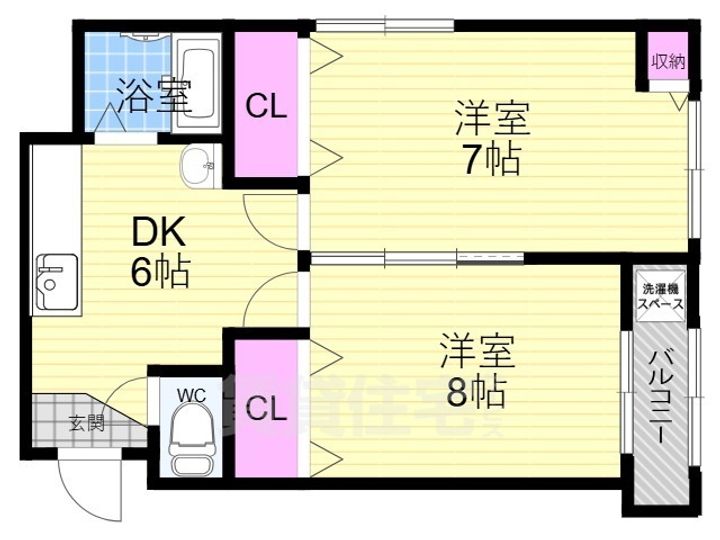 葛城マンションの間取り
