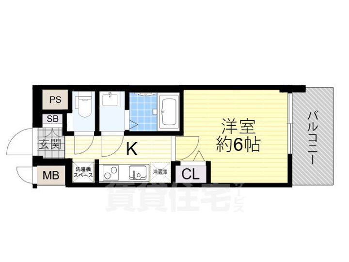 プレサンス大津京町ベルリーヴァの間取り